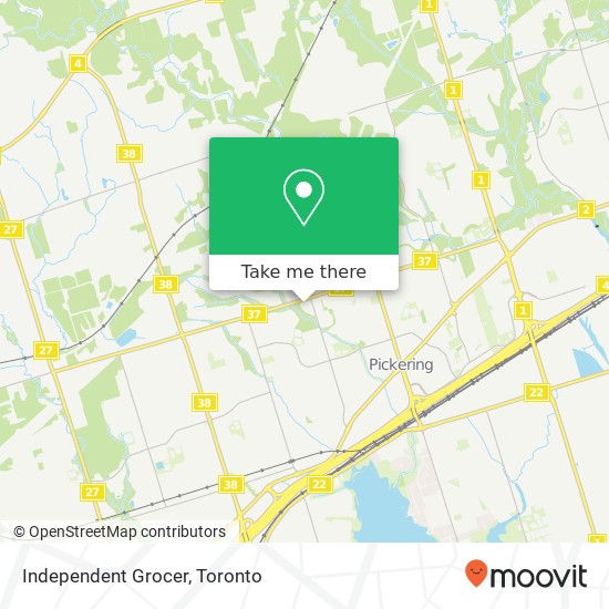 Independent Grocer map