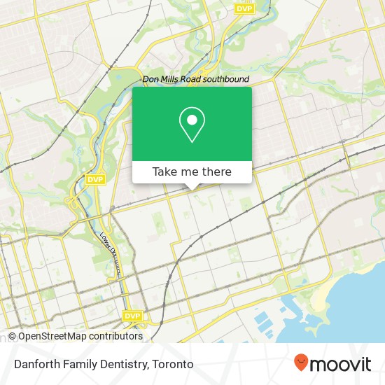 Danforth Family Dentistry map