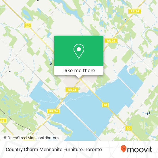 Country Charm Mennonite Furniture map