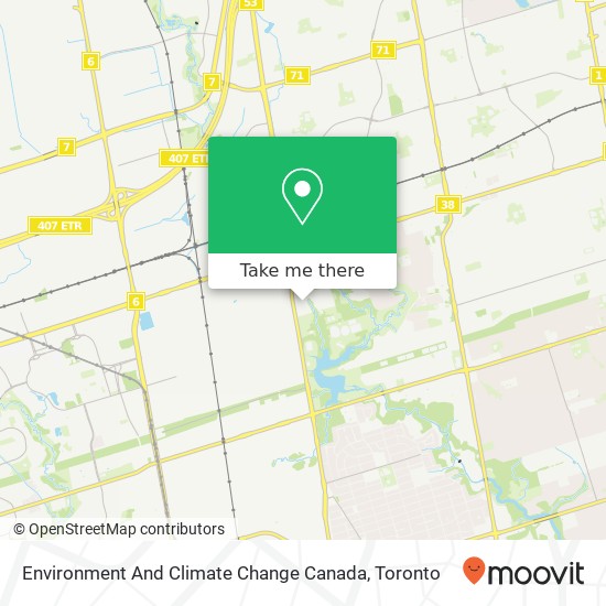 Environment And Climate Change Canada map