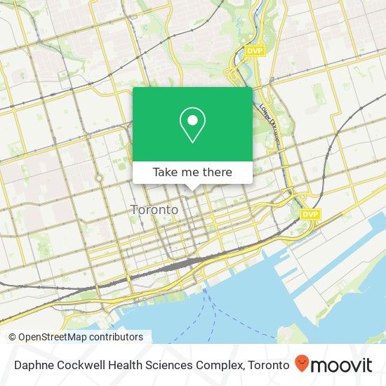 Daphne Cockwell Health Sciences Complex map