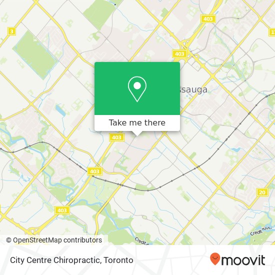 City Centre Chiropractic map