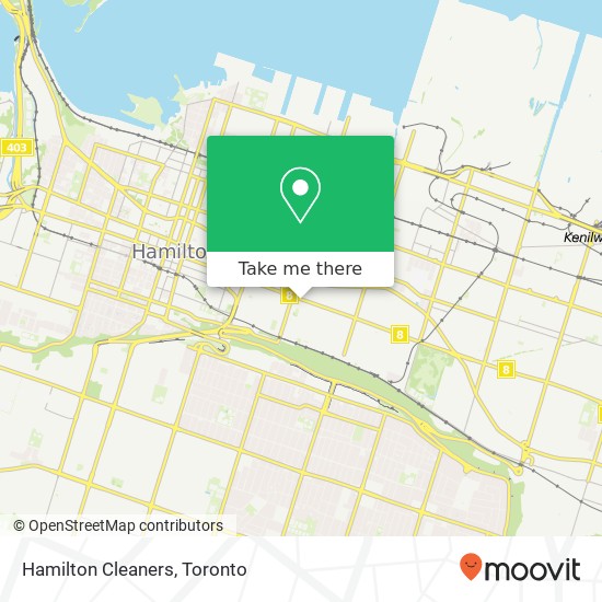 Hamilton Cleaners map