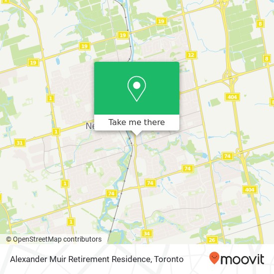 Alexander Muir Retirement Residence map