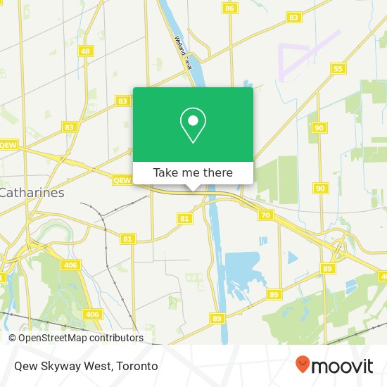 Qew Skyway West map