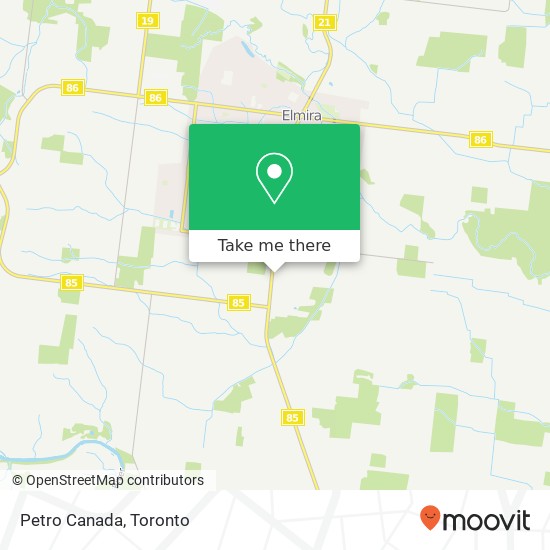 Petro Canada map