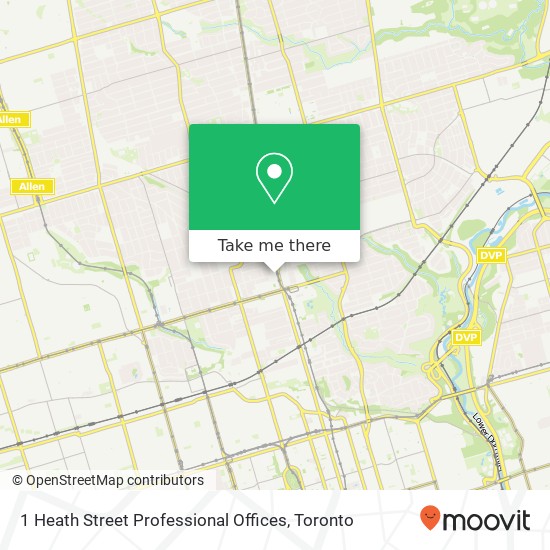 1 Heath Street Professional Offices map