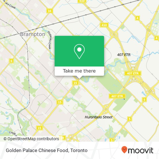 Golden Palace Chinese Food map