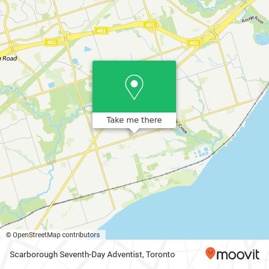 Scarborough Seventh-Day Adventist map