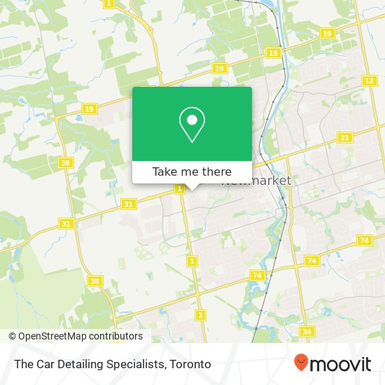 The Car Detailing Specialists map