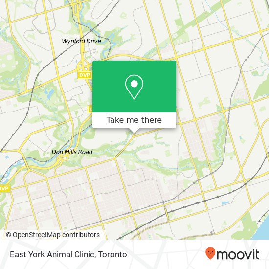 East York Animal Clinic map