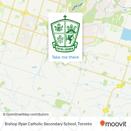 Bishop Ryan Catholic Secondary School map