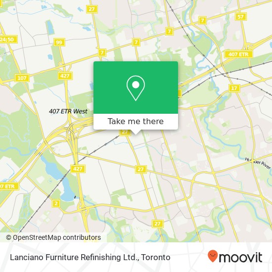 Lanciano Furniture Refinishing Ltd. map