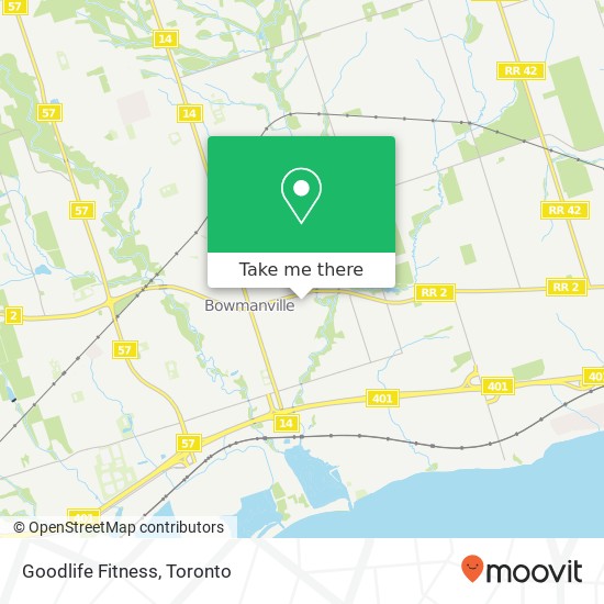 Goodlife Fitness map