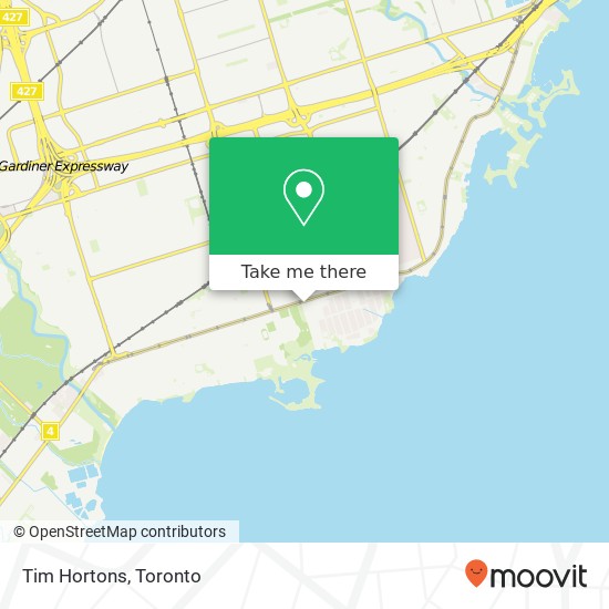 Tim Hortons map