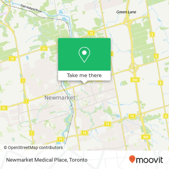 Newmarket Medical Place map