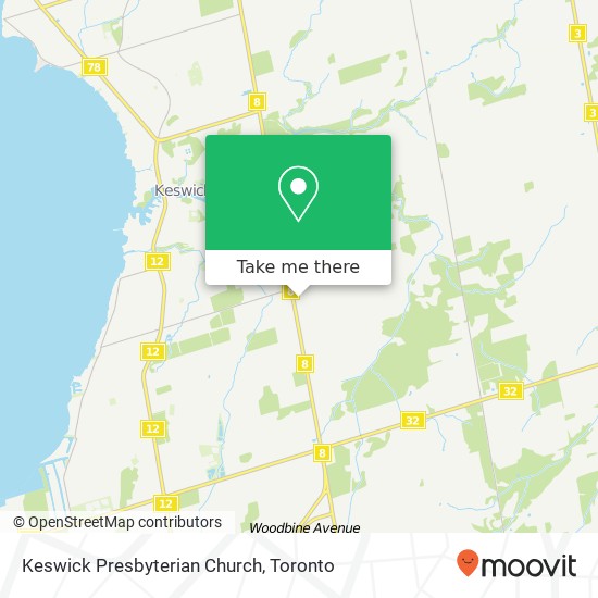 Keswick Presbyterian Church map