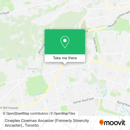 Cineplex Cinemas Ancaster (Formerly Silvercity Ancaster) map