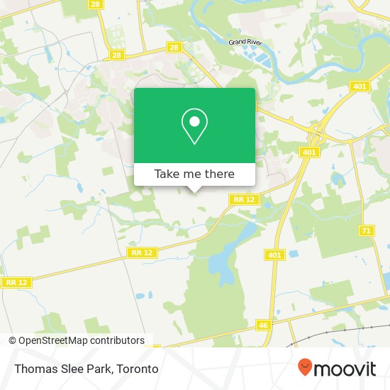 Thomas Slee Park map