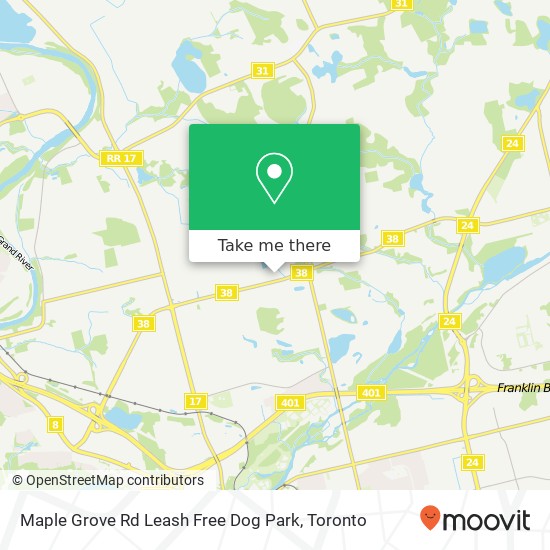 Maple Grove Rd Leash Free Dog Park map