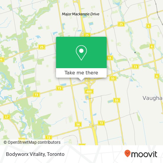 Bodyworx Vitality map