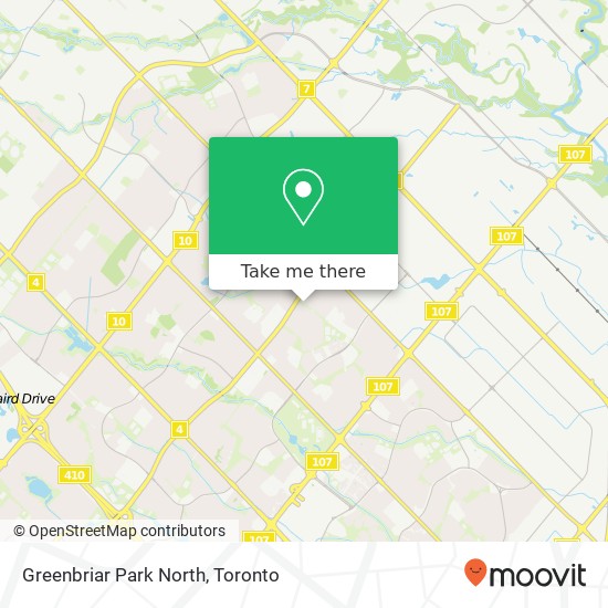 Greenbriar Park North map