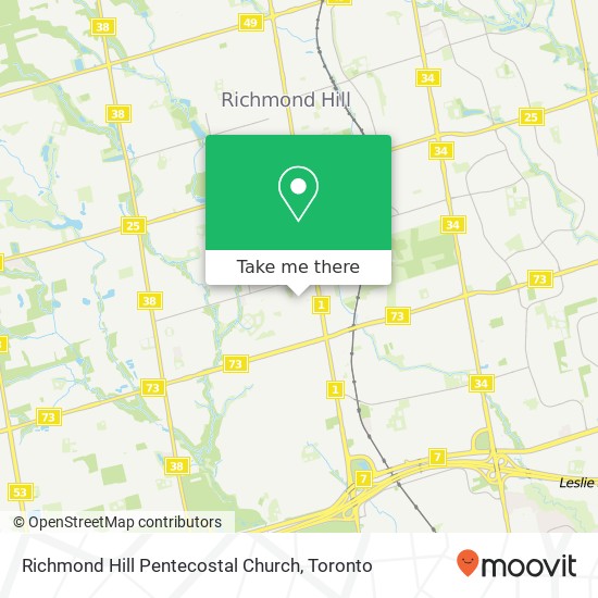 Richmond Hill Pentecostal Church map