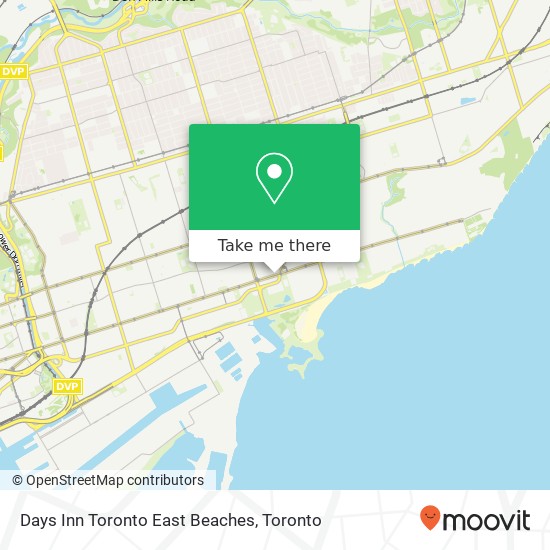 Days Inn Toronto East Beaches map