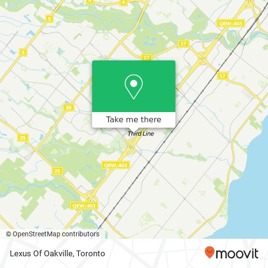 Lexus Of Oakville map