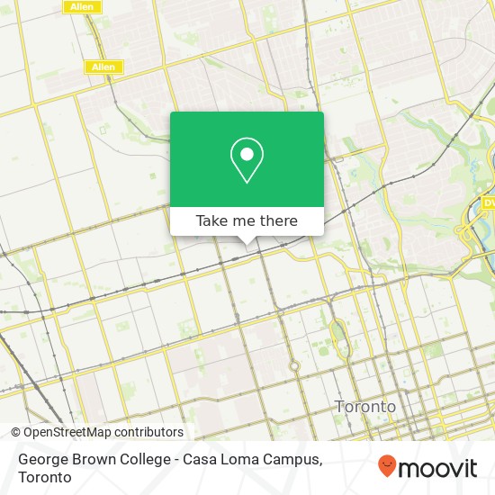 George Brown College - Casa Loma Campus plan