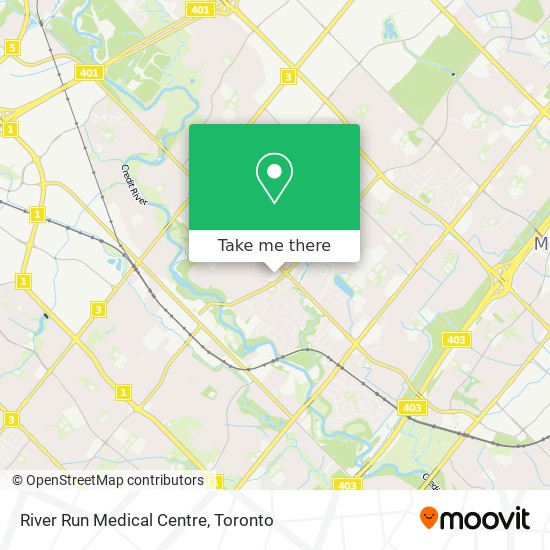 River Run Medical Centre map