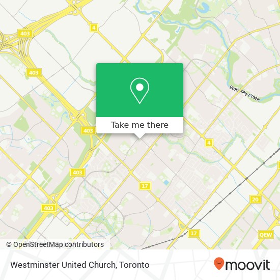 Westminster United Church map