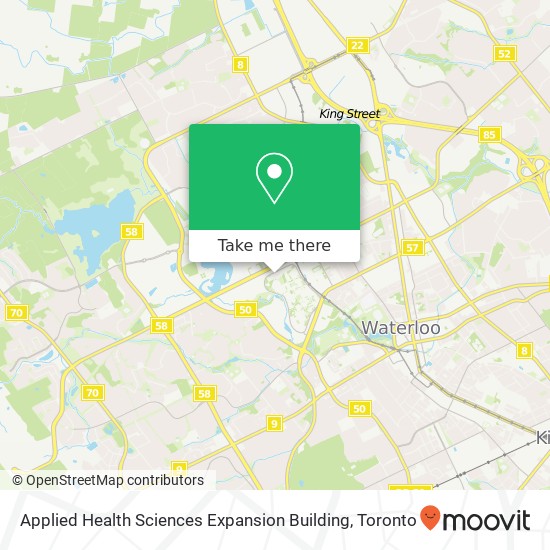 Applied Health Sciences Expansion Building map