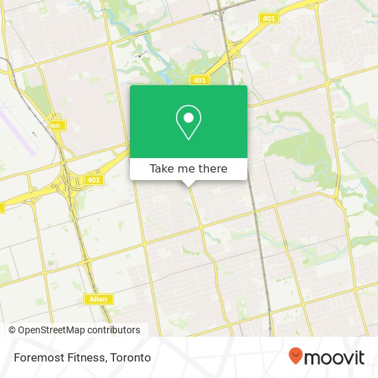 Foremost Fitness map