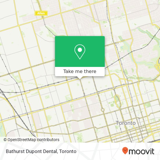 Bathurst Dupont Dental map