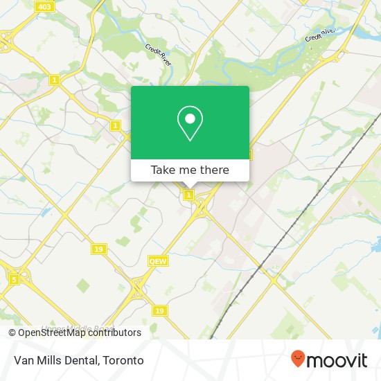 Van Mills Dental map