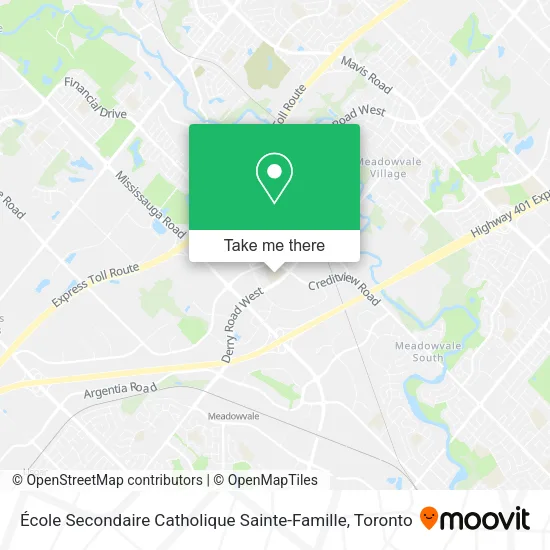 École Secondaire Catholique Sainte-Famille map