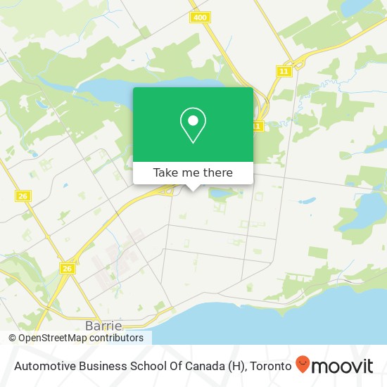 Automotive Business School Of Canada (H) map