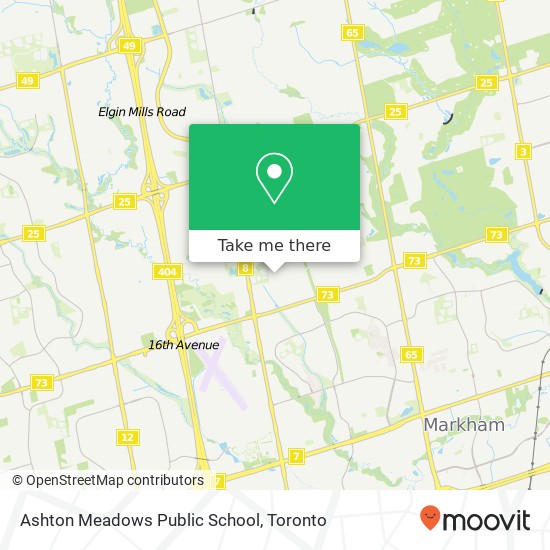 Ashton Meadows Public School map