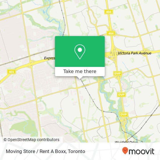 Moving Store / Rent A Boxx map