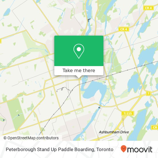 Peterborough Stand Up Paddle Boarding map