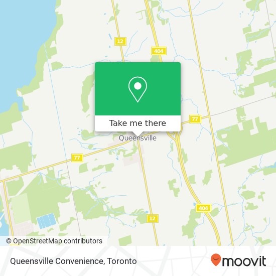 Queensville Convenience map