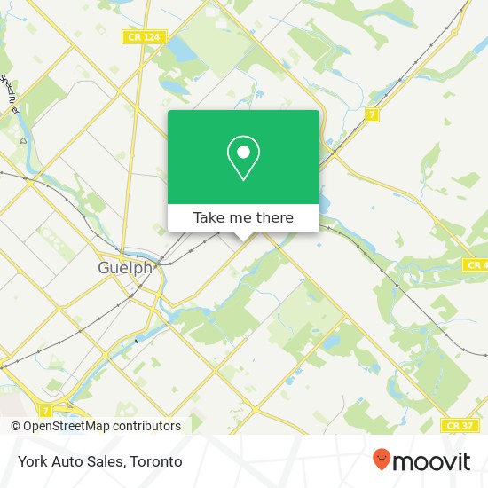 York Auto Sales map