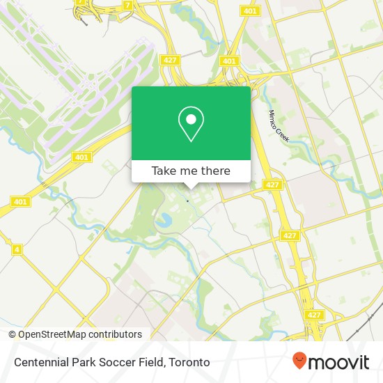 Centennial Park Soccer Field map