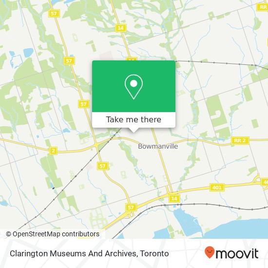 Clarington Museums And Archives map