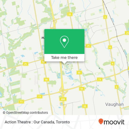 Action Theatre : Our Canada map