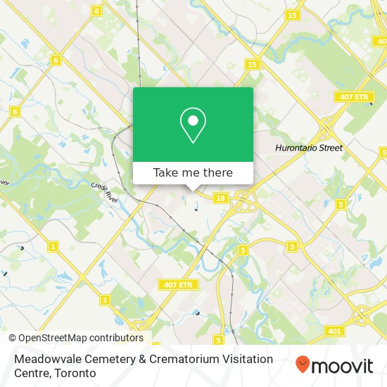 Meadowvale Cemetery & Crematorium Visitation Centre map