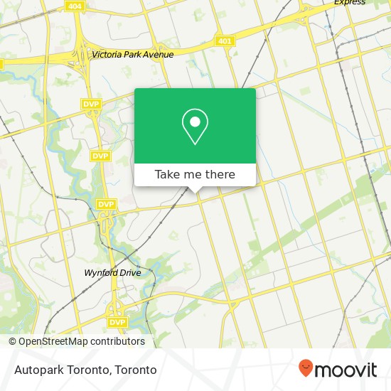 Autopark Toronto map