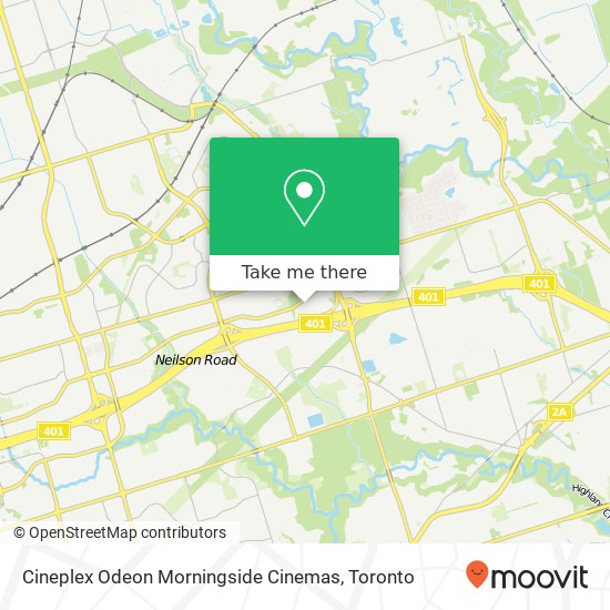 Cineplex Odeon Morningside Cinemas plan