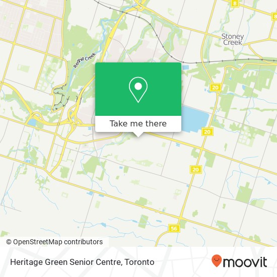 Heritage Green Senior Centre map